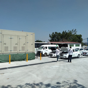 Integrated CNG mobile daughter refilling station with compressor and dispenser