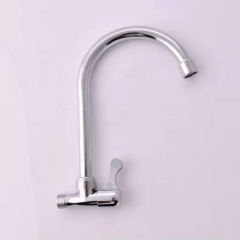 LIZHEN zinc kitchen faucet water wall mounted hot and cold water mixer desk tapingle hole single handle