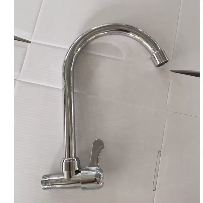 LIZHEN zinc kitchen faucet water wall mounted hot and cold water mixer desk tapingle hole single handle