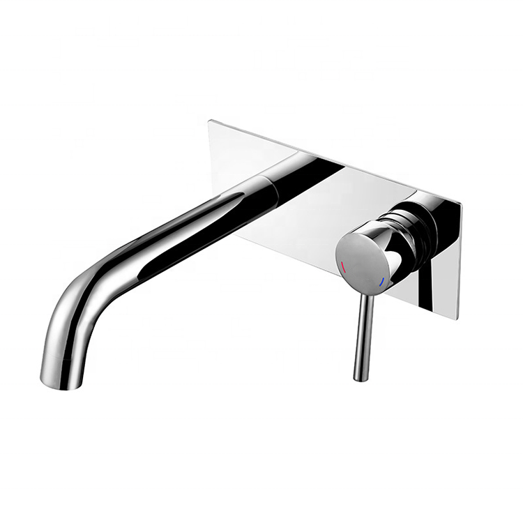 Concealed Basin Faucet Single Hole Wall-Mounted Copper Chrome-Plated Hot And Cold Faucet Bath Mixer Taps And Faucets