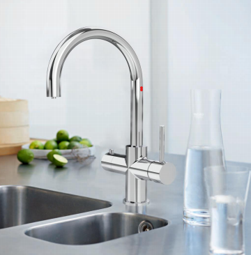 Two Handle 4 in1 Boiling Stainless Steel  Kitchen Taps Instant Boiling Water Tap Hot Cold Mixer Water Filtration Tap and Faucets