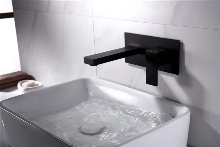 customized Concealed faucet all copper basin faucet Washbasin wall basin faucet for bathroom