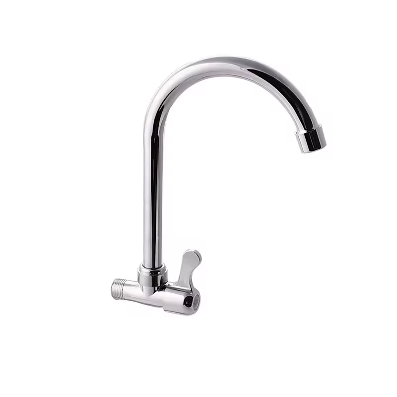 LIZHEN zinc kitchen faucet water wall mounted hot and cold water mixer desk tapingle hole single handle