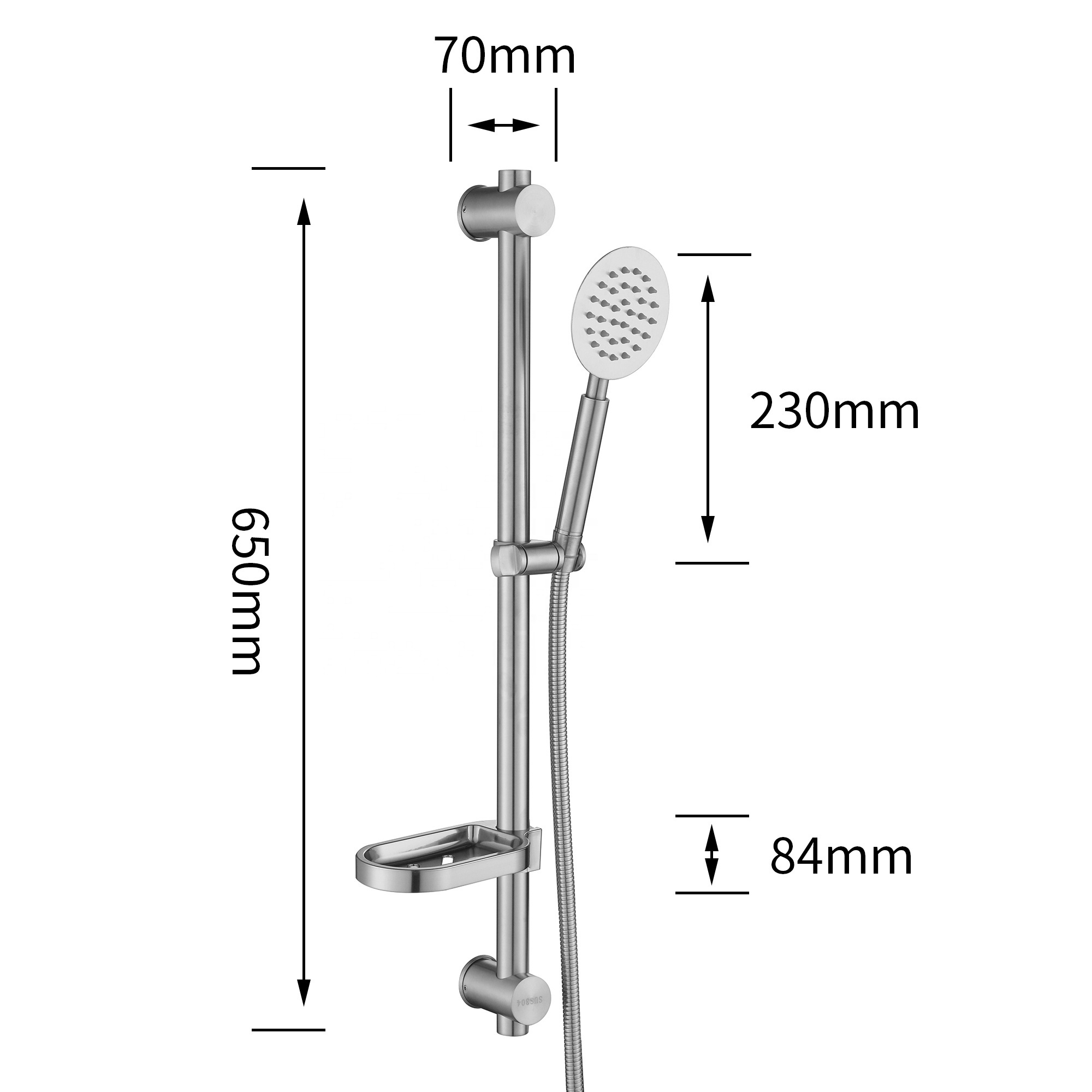 Wall Mounted Bathroom Bathtub Mixer Tap Water Filter Tap stainless steel High Pressure Bathtub Bath Shower Faucet set