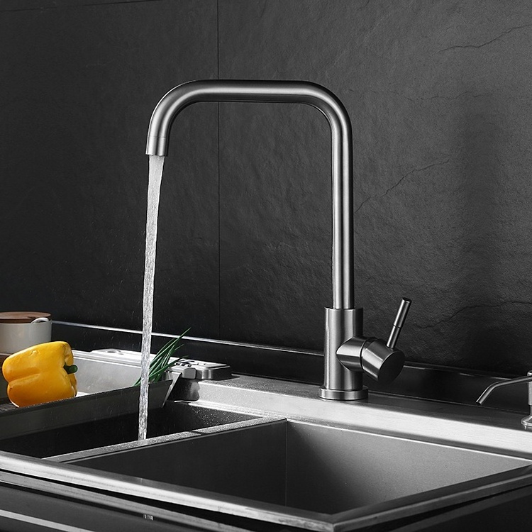 Single Lever Saving Water Pull Down Kitchen Faucet