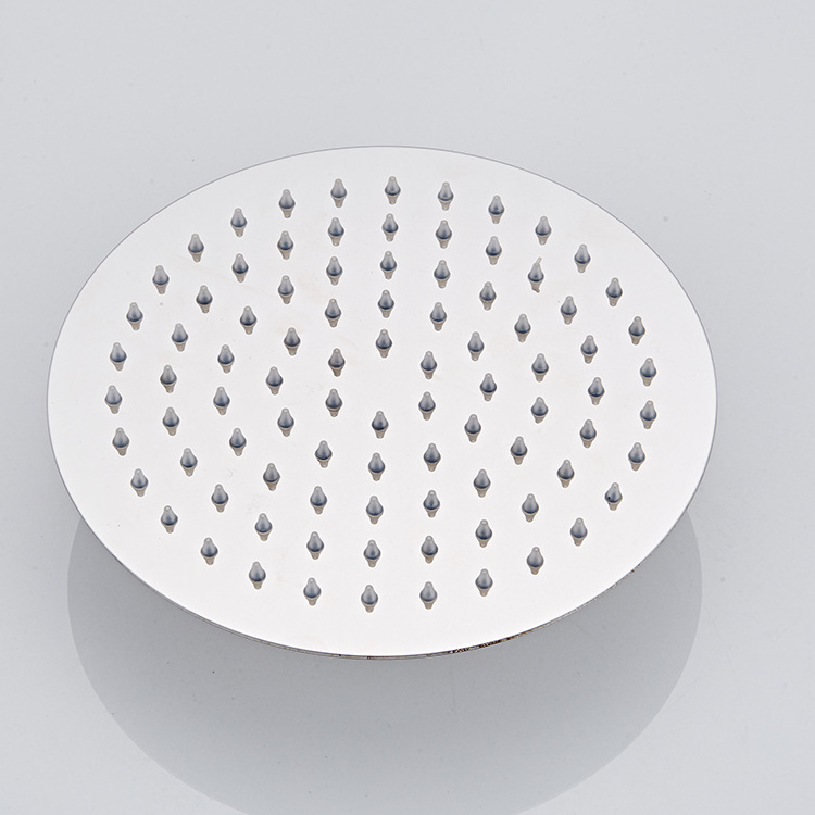 High Pressure Bright Chrome 8 Inch Ultra Thin Round Rainfall Shower Head