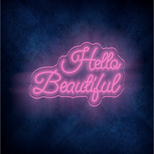 LED neon signs wall art for beauty businesses fashion boutiques cafes home decor hello beautiful neon flex sign light