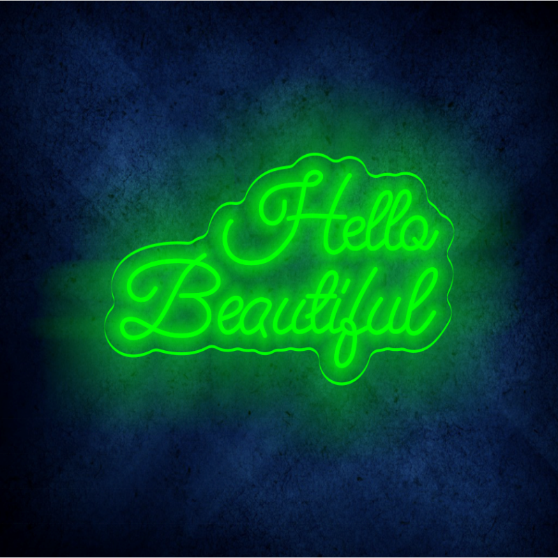 LED neon signs wall art for beauty businesses fashion boutiques cafes home decor hello beautiful neon flex sign light