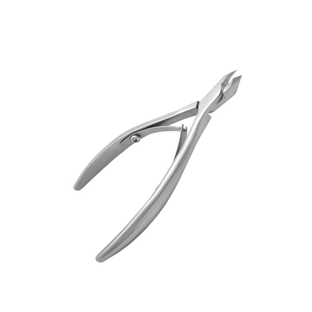 Stainless Steel Cuticle Nipper Nail Beauty Tool For Nail Sharpening And Grooming Manicure Cuticle With Pointed Jaws Round Patter