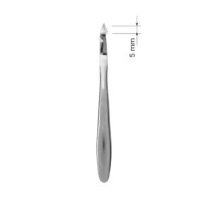 Stainless Steel Cuticle Nipper Nail Beauty Tool For Nail Sharpening And Grooming Manicure Cuticle With Pointed Jaws Round Patter