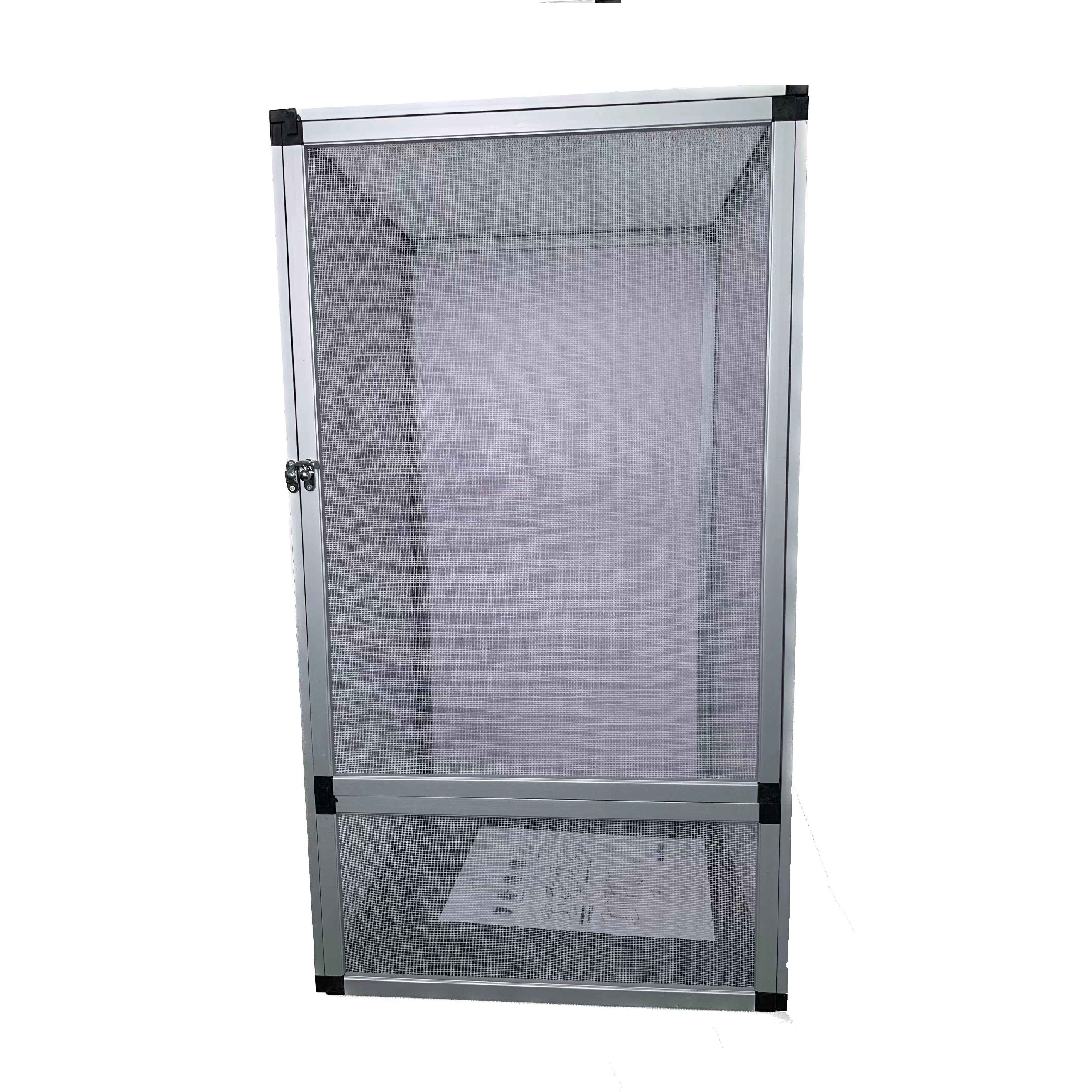 White Color 17.7x17.7x31.5 inch PVC with screen door Hot Selling  Reptile and Pet Cage Terrarium for Chameleon