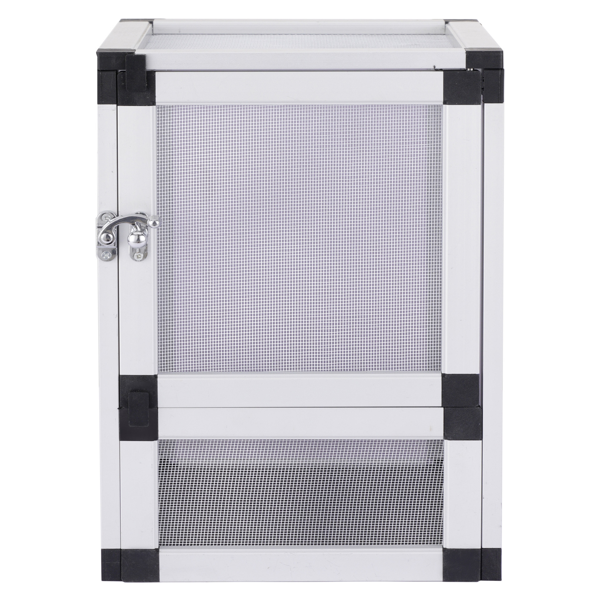 White Color 8x8x12inch  PVC cage with screen door Hot Selling  Reptile and Pet Cage Aluminium Terrarium for Chameleon