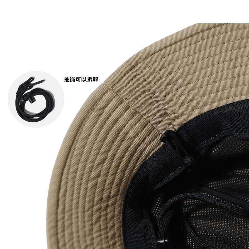 Street Rope Basin Hat Men and Women Casual Sun Shield Fisherman Bucket Hat