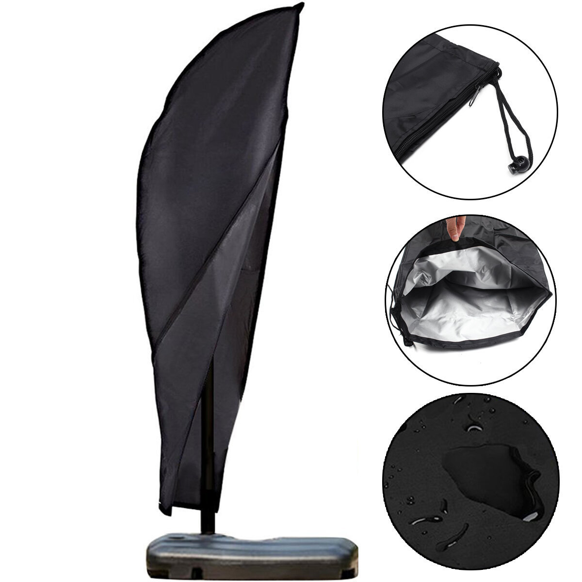 Waterproof Garden Infrared Patio Heater Cover Outdoor umbrella cover rainproof  banana umbrella sun cover