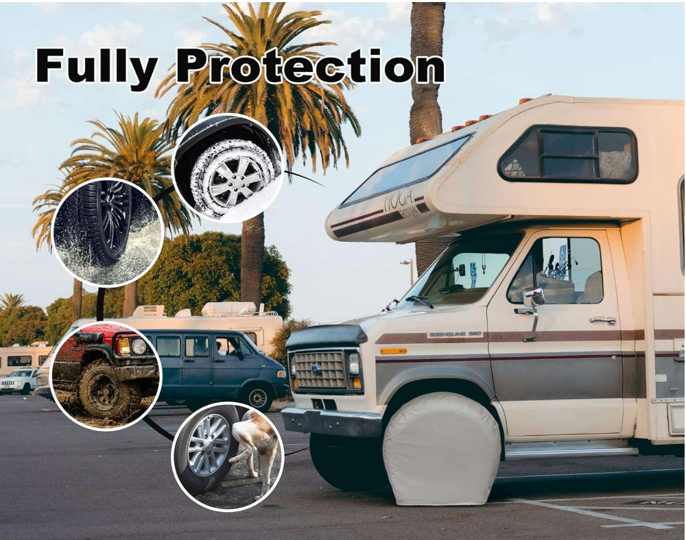 Tough Tire Wheel Protector for Truck, SUV, Trailer, Camper, RV tire cover