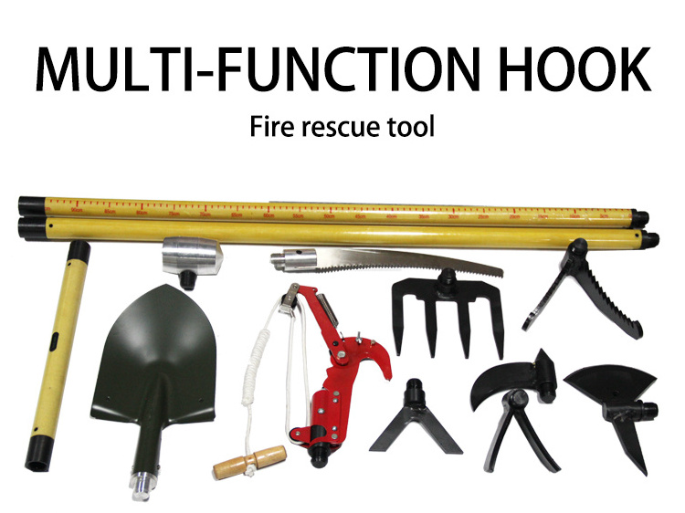 Multifunctional Manual Hardware Hook Shovel Hammer Saw Rescue Tools Set