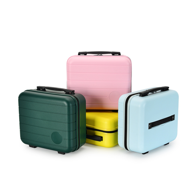 High Quality 12 inch Fashion Suitcase Custom Logo PP Material Hardshell Cosmetic bag mini ready makeup bag