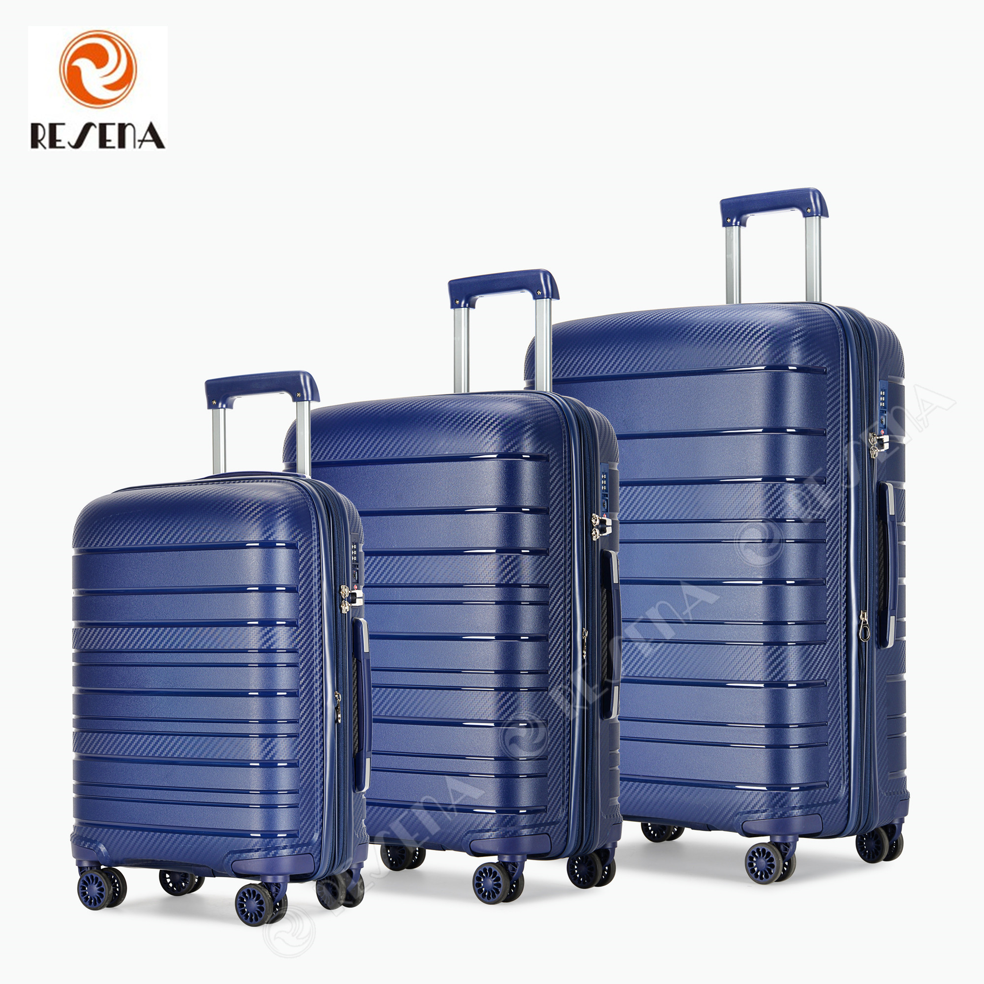 RESENA Hot Sale Travel Luggage Bag Case  Trolley Suitcase PP