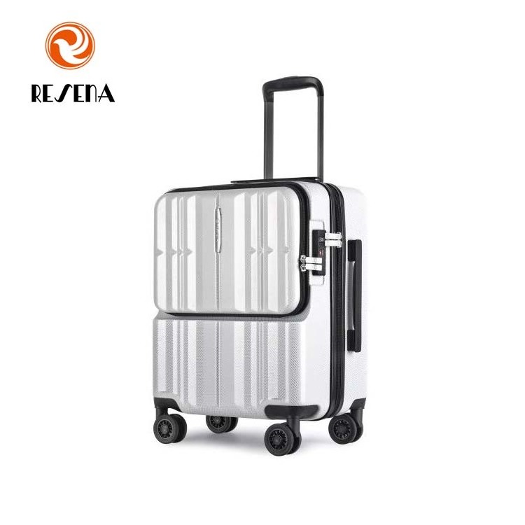 100% PC Carry-on TSA Lock Zipper Frame  Trolley Luggage