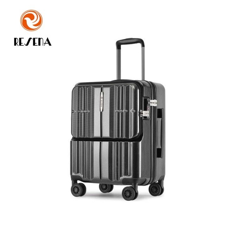 100% PC Carry-on TSA Lock Zipper Frame  Trolley Luggage