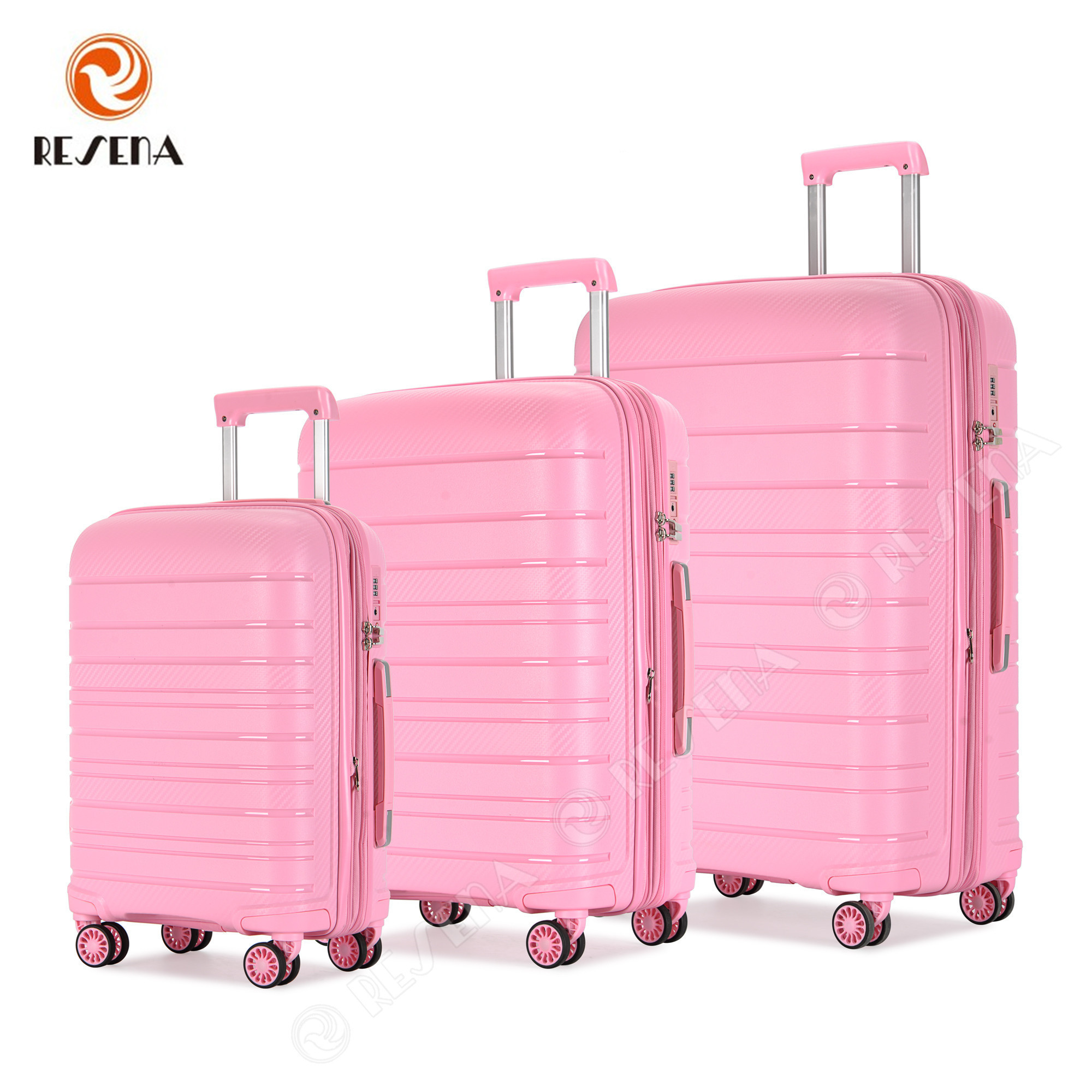 RESENA Hot Sale Travel Luggage Bag Case  Trolley Suitcase PP