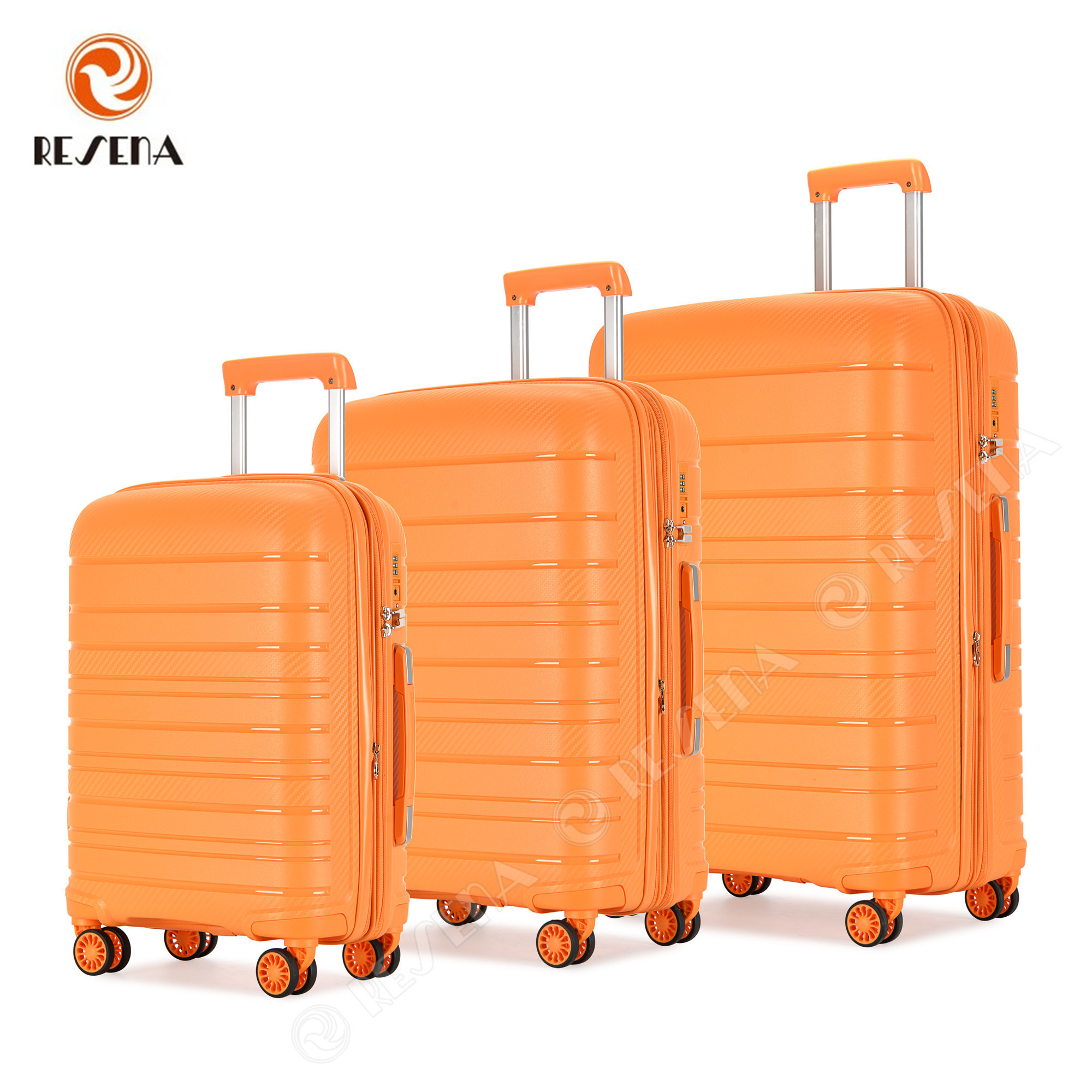 RESENA Hot Sale Travel Luggage Bag Case  Trolley Suitcase PP