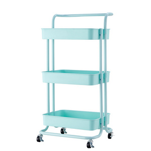 3 Tier Modern Cheap Price Custom Metal Shoe Cabinet Shoe Racks with Handles and Roller Wheels