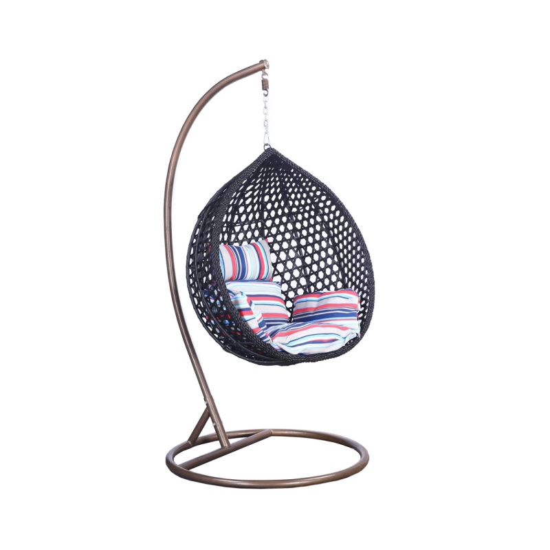 Outdoor Garden Furniture Indoor Modern Patio Steel Tube Hanging Egg Swing Chair Patio Swings