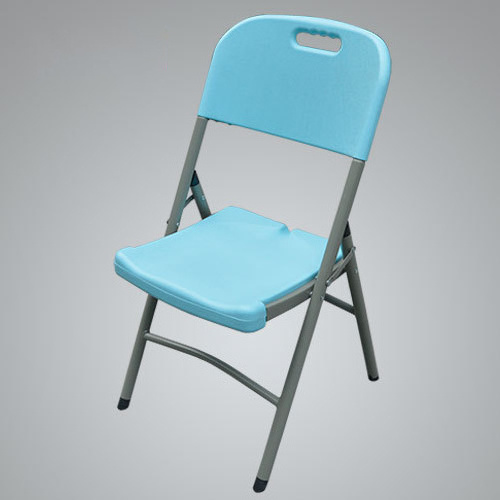 Garden Outdoor Plastic Folding Resin White And Blue Chair Restaurant Hotel Foldable Wedding Event Chairs For Camping