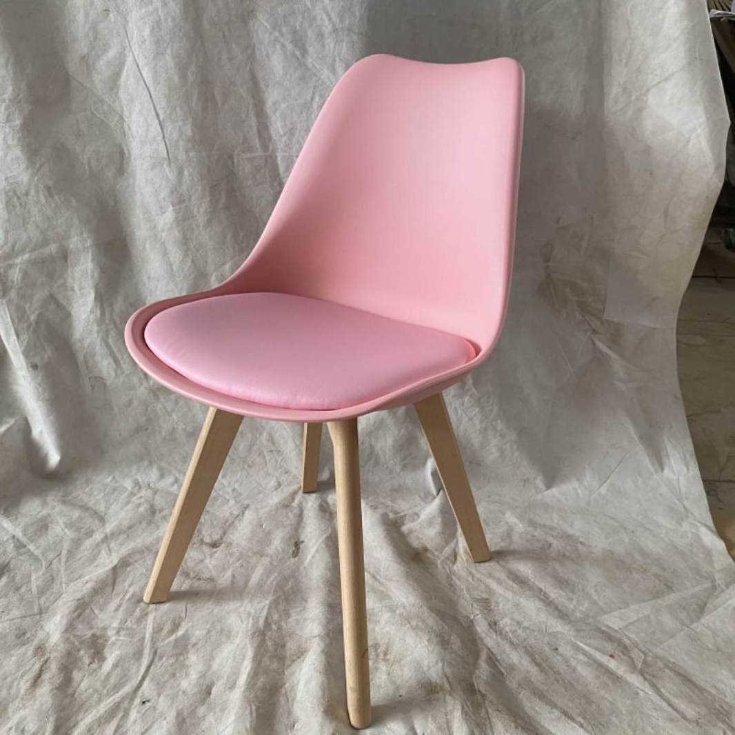 Free Sample High Quality Modern Wood Leg Dinning Plastic Chairs Cheap Price Restaurant Occasional Chair Modern