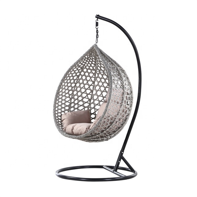 Top Quality Outdoor Magic Rattan Single/Double Chair Oversized Wicker Egg Chair Pe Rattan Patio Swings Egg Chairs