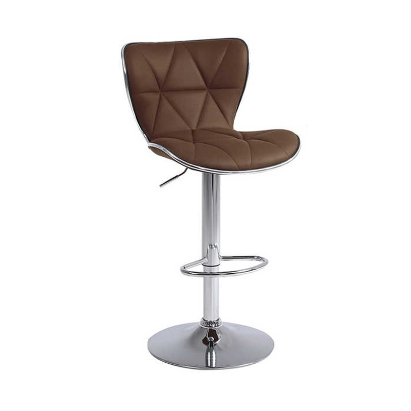 Furniture Factory Commercial Bar Stools Stitching Color Counter Bar Stool Chair Pu Leather Armless Kitchen Bar Stool