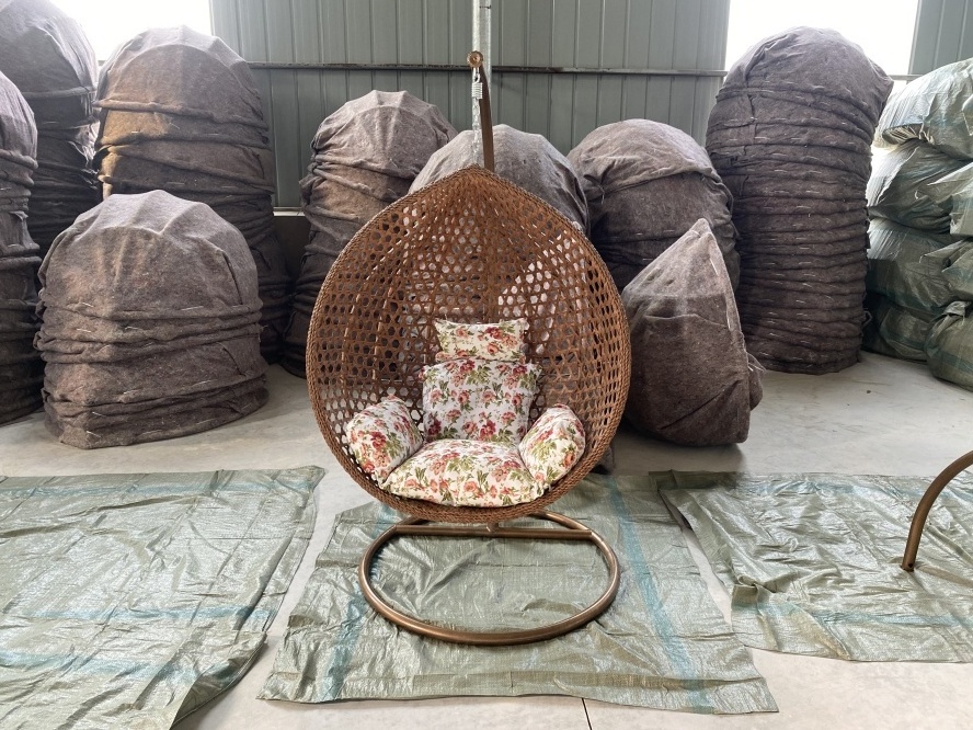 Patio Swing Egg Hanging Chair Outdoor Garden Furniture Patio Basket Balcony Hanging Egg Swing Chair for Outdoor