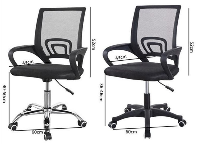 Hot sale Cheap Simple Comfortable Office Swivel Chair Mesh Backrest Computer Rotary Lifting  Office Chair with Armrest