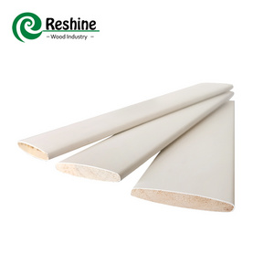 Primed wooden window shutter louver blades