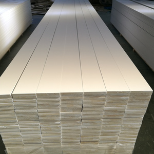 White Primed Finger Joint Pine Wood Trim Baseboard S4S 1X6