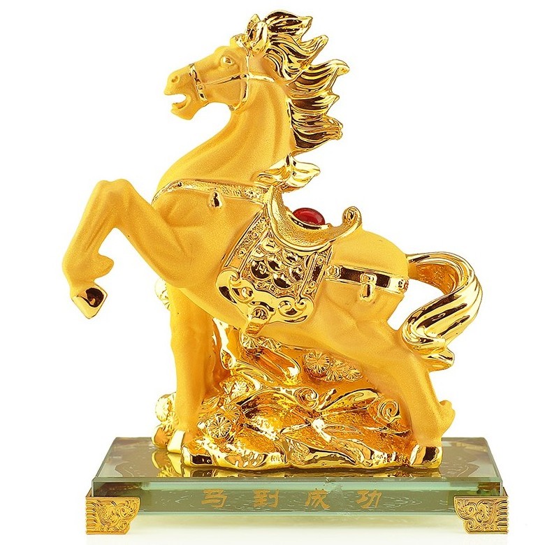 Zodiac Gift Box Home Office Desktop Decorative Statue Gift Custom Resin Frosted Gold Rabbit Dragon Horse Feng Shui Sculpture