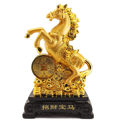 2023 Chinese Zodiac Horse Statue Resin Crafts Small Horse Sculpture for Living Room Running Horse figurine For Home Decoration