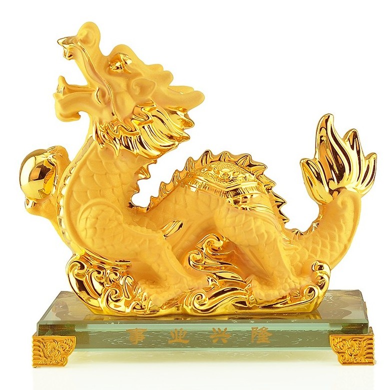 Zodiac Gift Box Home Office Desktop Decorative Statue Gift Custom Resin Frosted Gold Rabbit Dragon Horse Feng Shui Sculpture