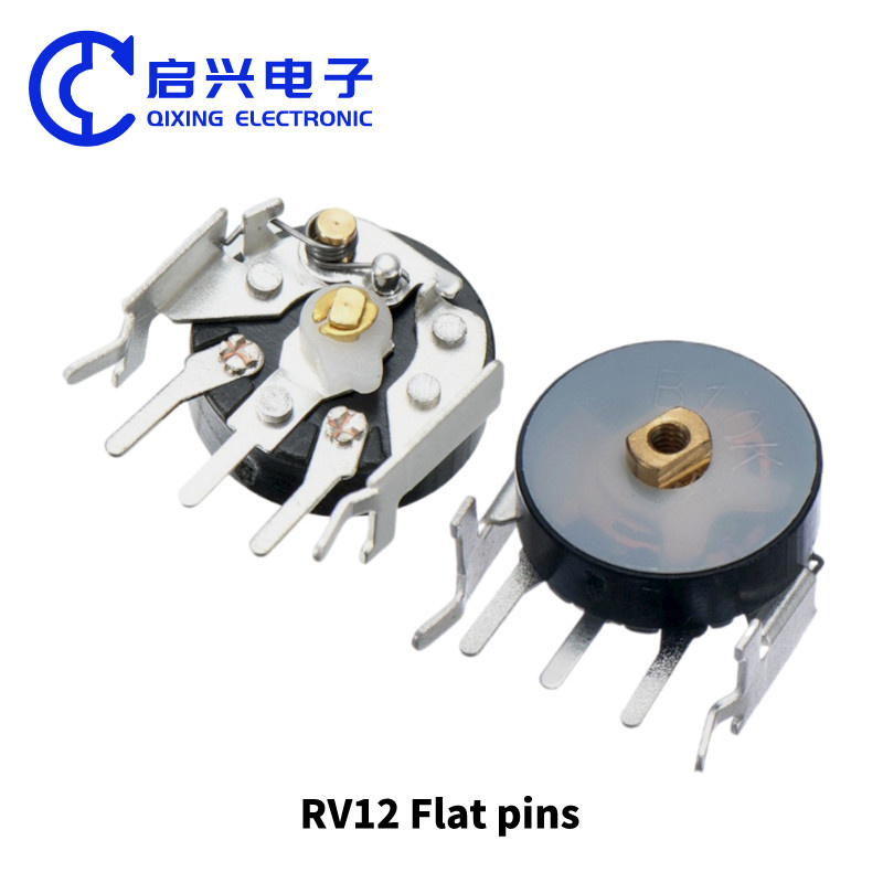 RV12 Linear Carbon Film Rotary Thumbwheel Potentiometer With Switch 5k 10k 100k Product Details