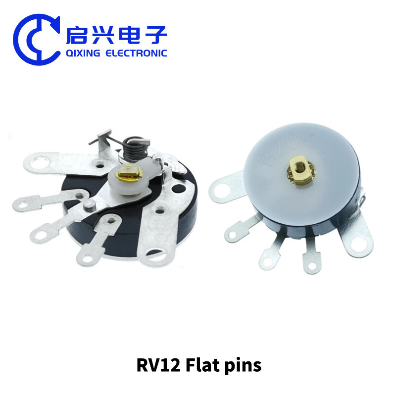 RV12 Linear Carbon Film Rotary Thumbwheel Potentiometer With Switch 5k 10k 100k Product Details