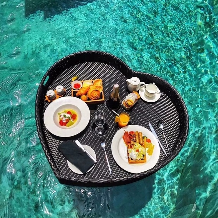 Swimming Pool Floating Tray Used For Serving Breakfast Luxury Floating Tray Hotel Food water dining Tray