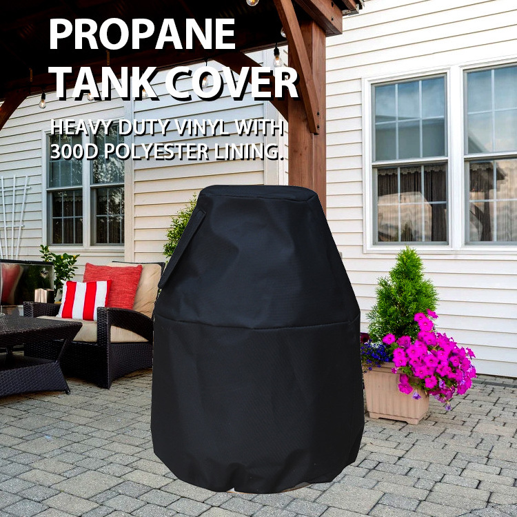 Outdoor Water Resistant Propane Fire Pit Grill Gas Fire Bowl Cylinder Propane Tank Cover