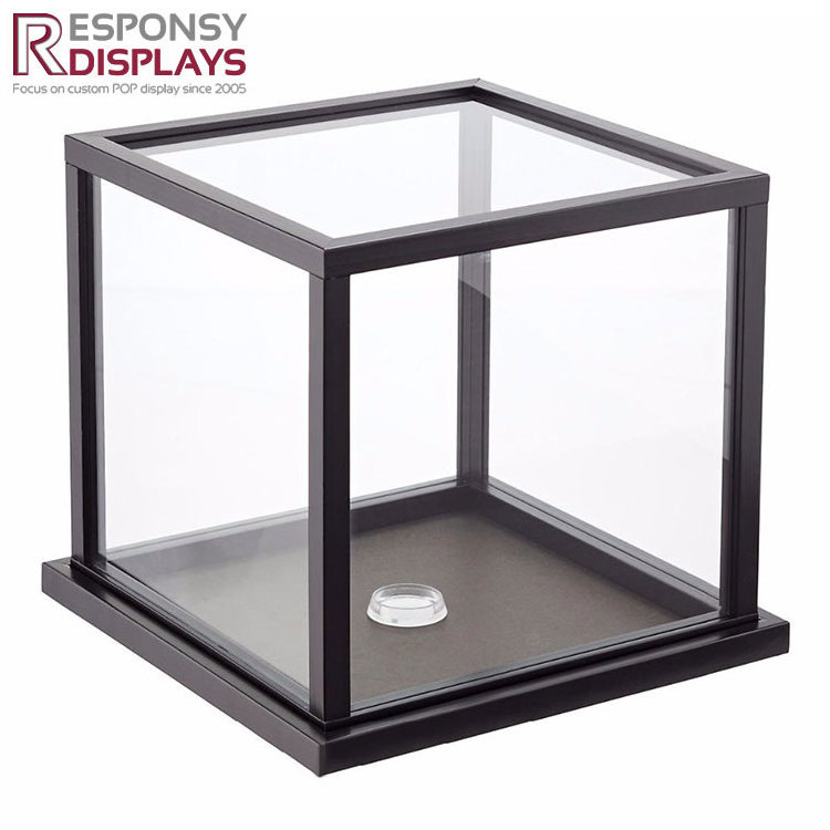 Customized Wholesale Clear Acrylic Wooden Display Football Basketball Display Box