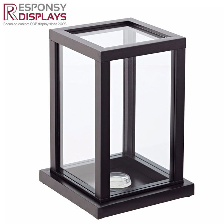 Customized Wholesale Clear Acrylic Wooden Display Football Basketball Display Box