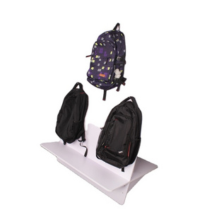 Floor-standing Wooden Knapsack Backpack Bag Display Stand