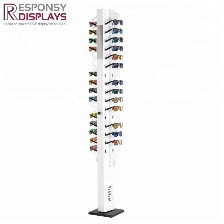 Wholesale optical shop floor standing metal wood spectacles optical sunglasses glasses display racks