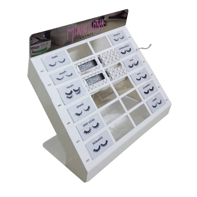 Beauty Salon Popular Custom Acrylic Plastic False Eyelash Extension Display Stand