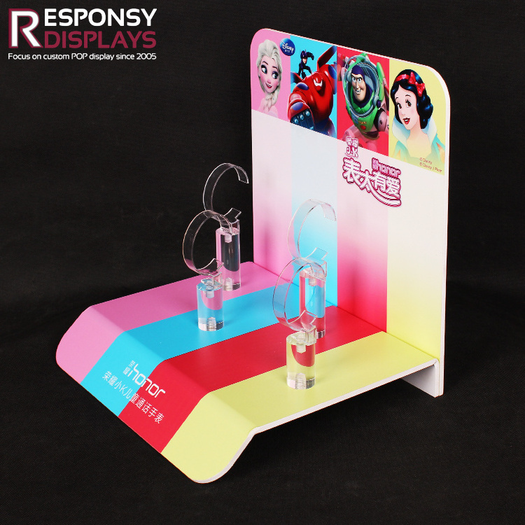 Wholesale Customized Shopping Center Counter Acrylic Smart Wrist Watch Display Stand