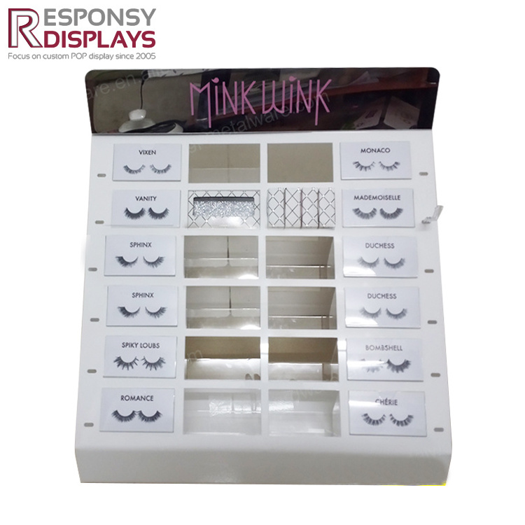 Beauty Salon Popular Custom Acrylic Plastic False Eyelash Extension Display Stand